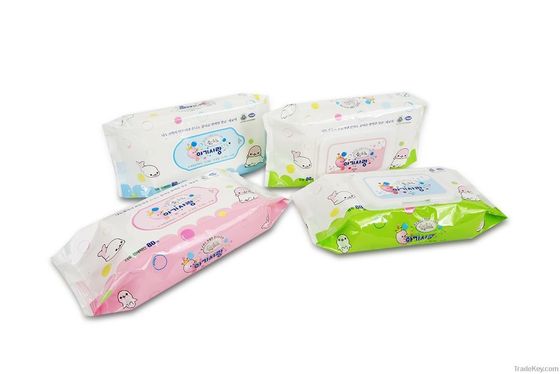 Mond en Hand de Babyhuid van het Baby het Natte Weefsel veegt Schoonmaken met Lint-free Document af