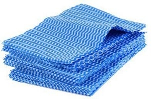 OEM de Blauwe Milieuvriendelijke Handdoeken 70% Viscose 30% van de Alcohol Vrije Vouwende Hand Polyester